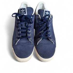 Adidas Stan Smith Navy Suede Sneakers Men's Size 12 Casual Classic Shoes